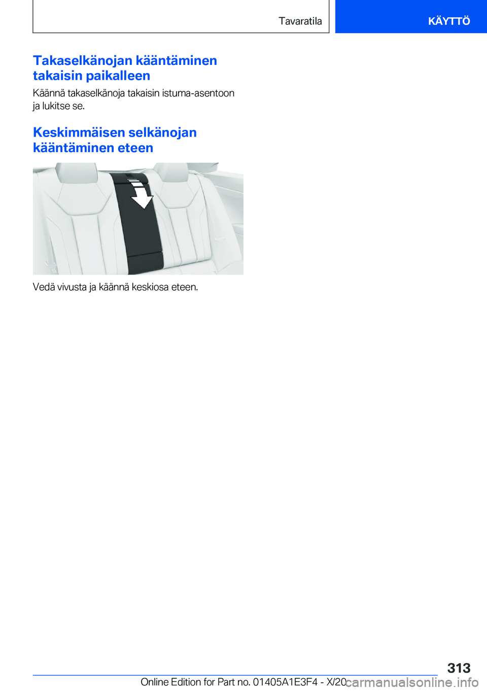 BMW M4 2021  Omistajan Käsikirja (in Finnish) �T�a�k�a�s�e�l�k�