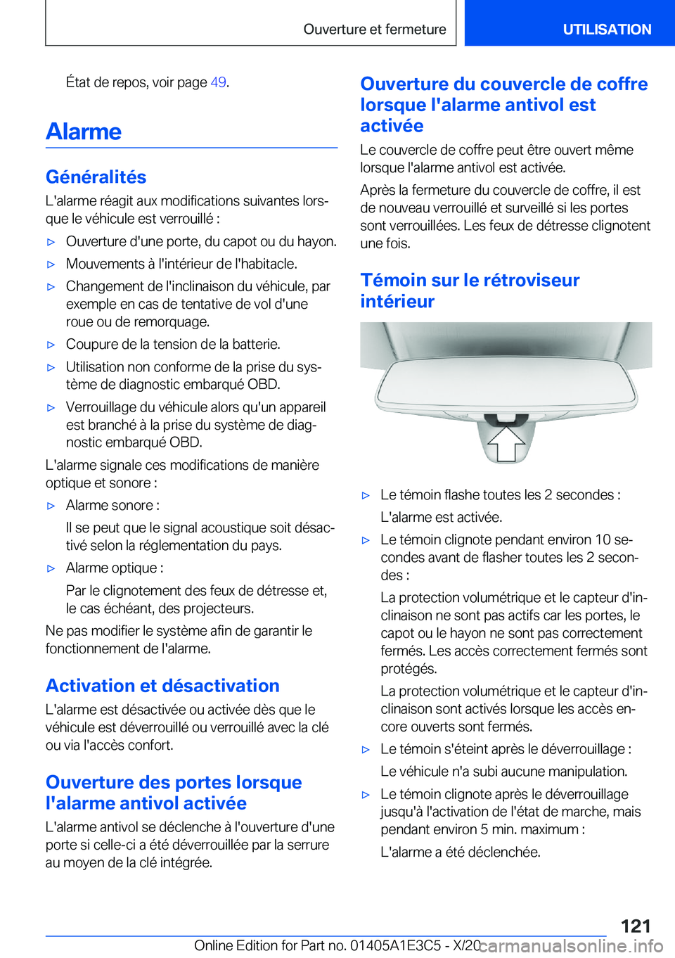 BMW M4 2021  Notices Demploi (in French) �