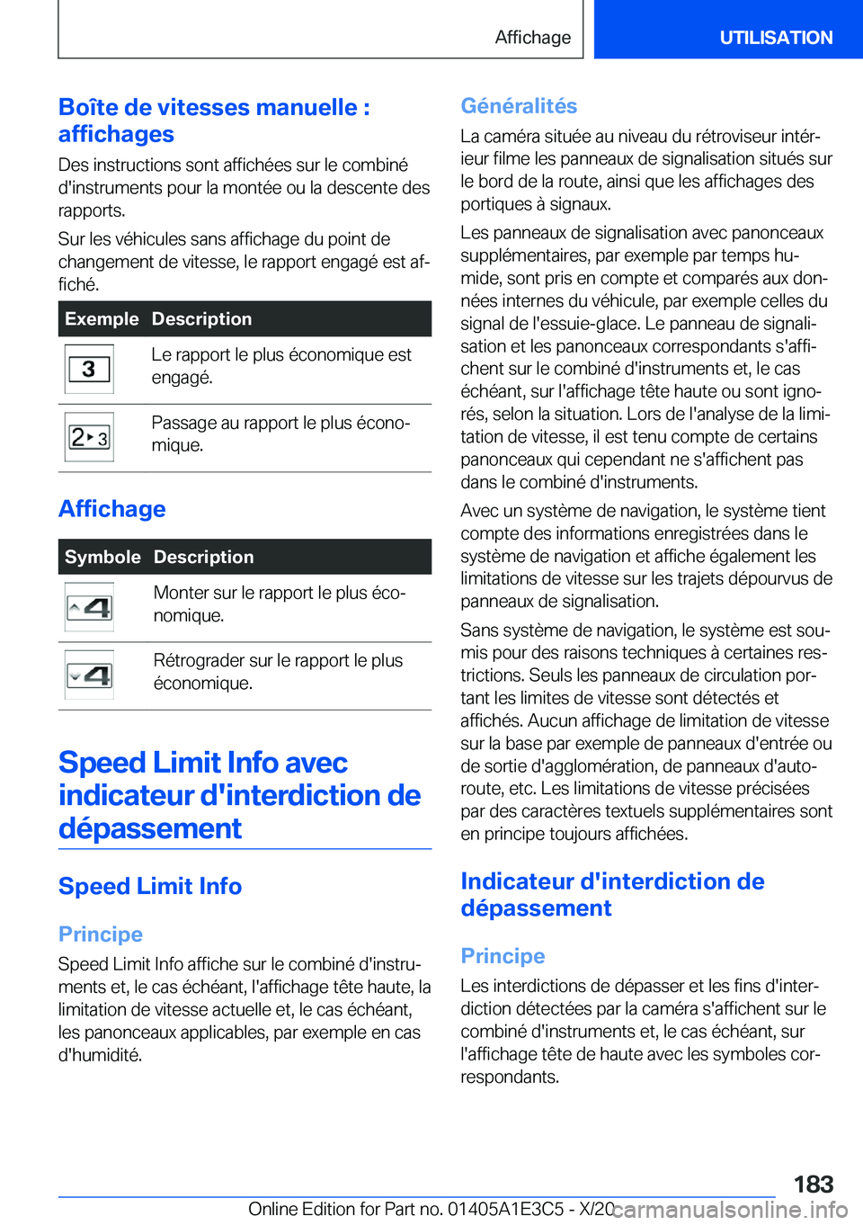 BMW M4 2021  Notices Demploi (in French) �B�o�