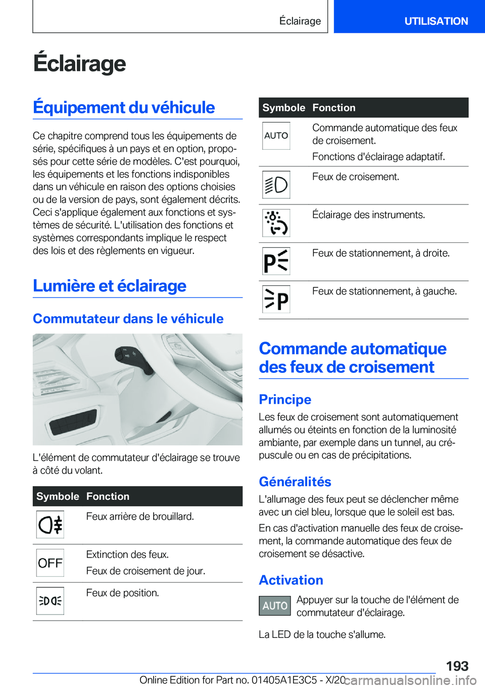 BMW M4 2021  Notices Demploi (in French) �