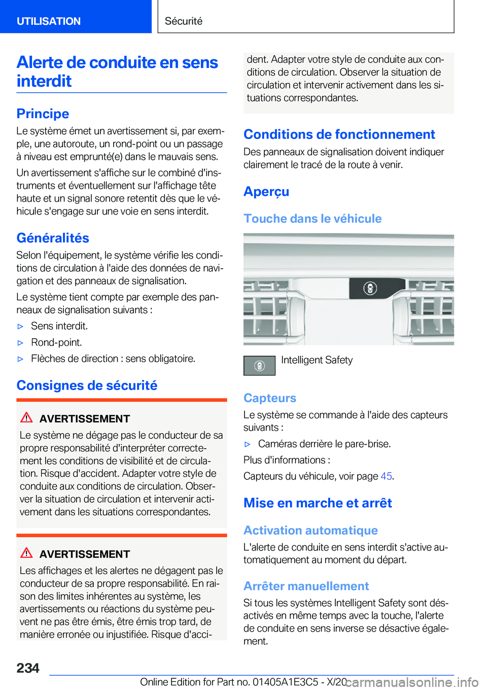 BMW M4 2021  Notices Demploi (in French) �A�l�e�r�t�e��d�e��c�o�n�d�u�i�t�e��e�n��s�e�n�s�i�n�t�e�r�d�i�t
�P�r�i�n�c�i�p�e
�L�e��s�y�s�t�è�m�e��é�m�e�t��u�n��a�v�e�r�t�i�s�s�e�m�e�n�t��s�i�,��p�a�r��e�x�e�mj �p�l�e�,��u�n�e��