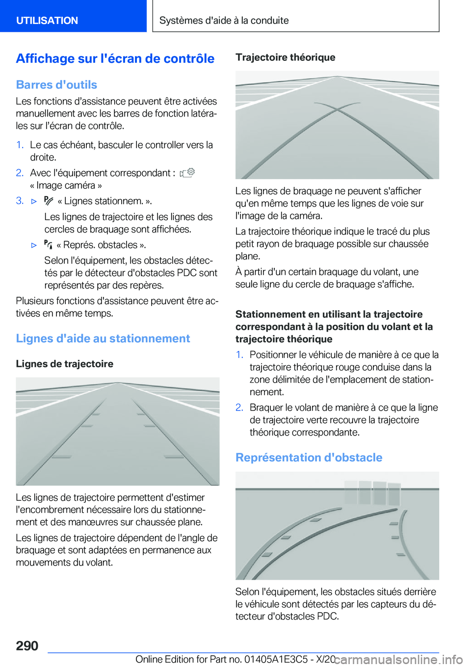 BMW M4 2021  Notices Demploi (in French) �A�f�f�i�c�h�a�g�e��s�u�r��l�'�é�c�r�a�n��d�e��c�o�n�t�r�