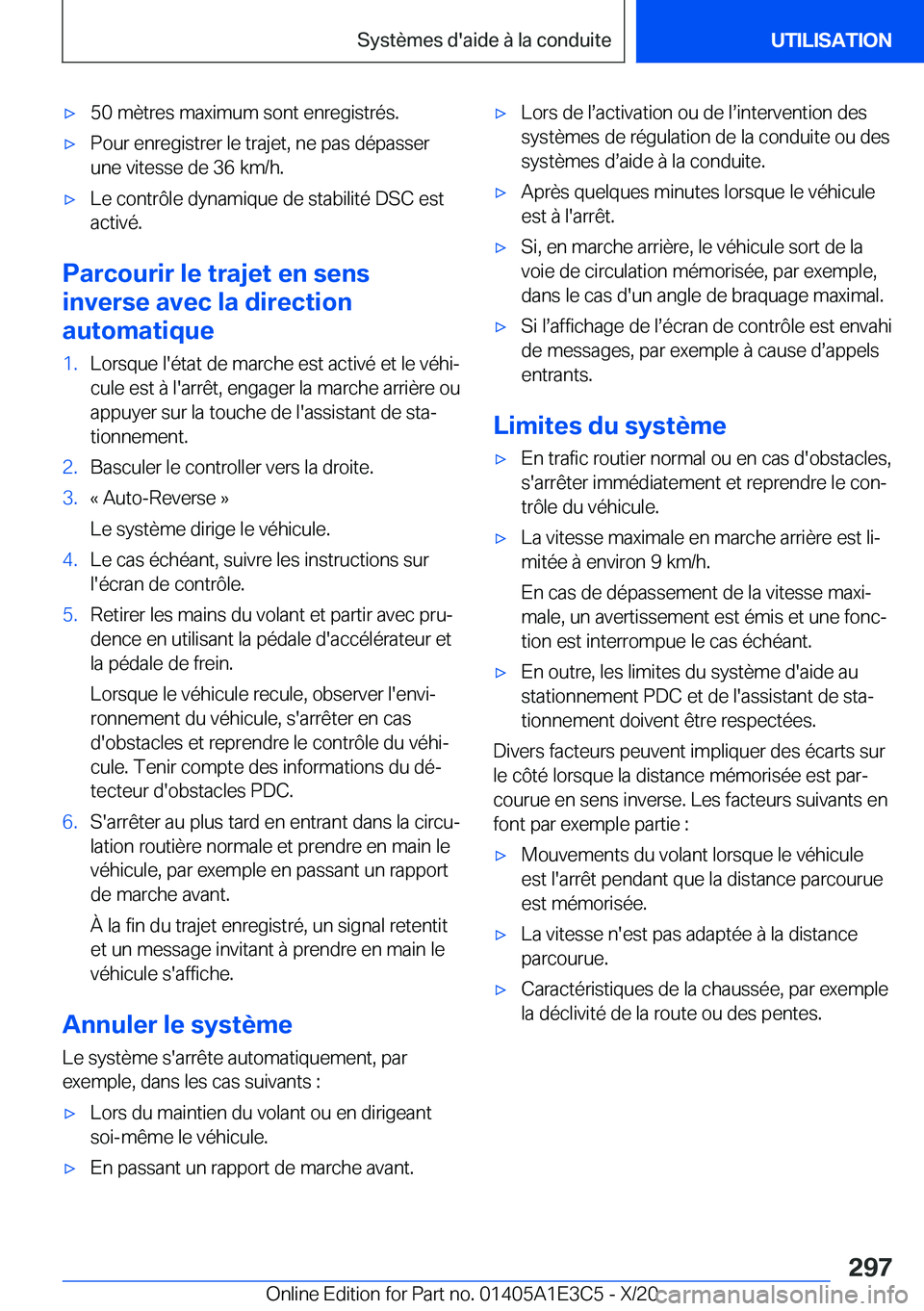 BMW M4 2021  Notices Demploi (in French) 'x�5�0��m�è�t�r�e�s��m�a�x�i�m�u�m��s�o�n�t��e�n�r�e�g�i�s�t�r�é�s�.'x�P�o�u�r��e�n�r�e�g�i�s�t�r�e�r��l�e��t�r�a�j�e�t�,��n�e��p�a�s��d�é�p�a�s�s�e�r
�u�n�e��v�i�t�e�s�s�e��d�e
