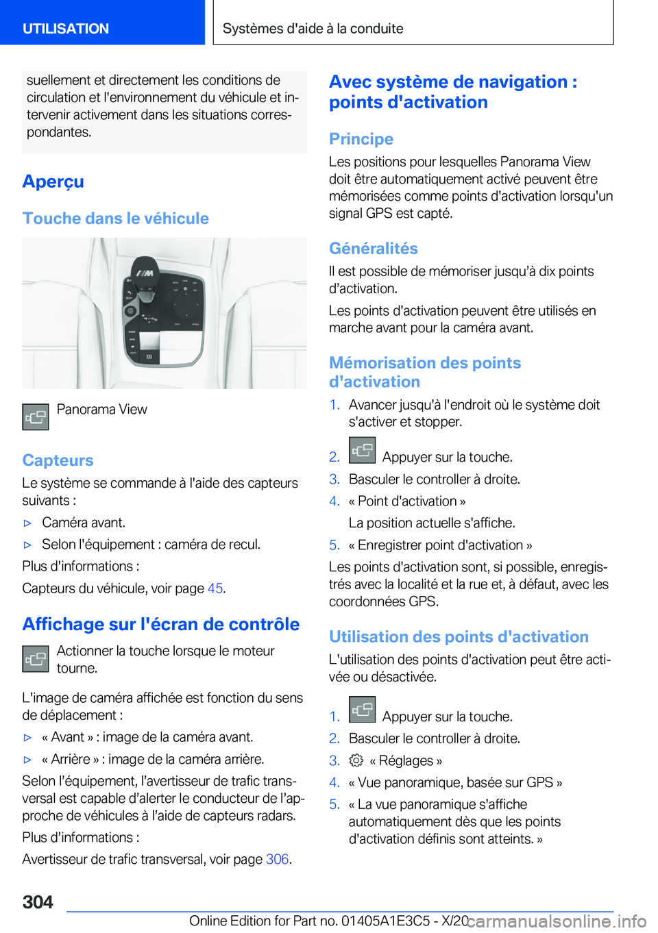 BMW M4 2021  Notices Demploi (in French) �s�u�e�l�l�e�m�e�n�t��e�t��d�i�r�e�c�t�e�m�e�n�t��l�e�s��c�o�n�d�i�t�i�o�n�s��d�e
�c�i�r�c�u�l�a�t�i�o�n��e�t��l�'�e�n�v�i�r�o�n�n�e�m�e�n�t��d�u��v�é�h�i�c�u�l�e��e�t��i�nj �t�e�r�v�