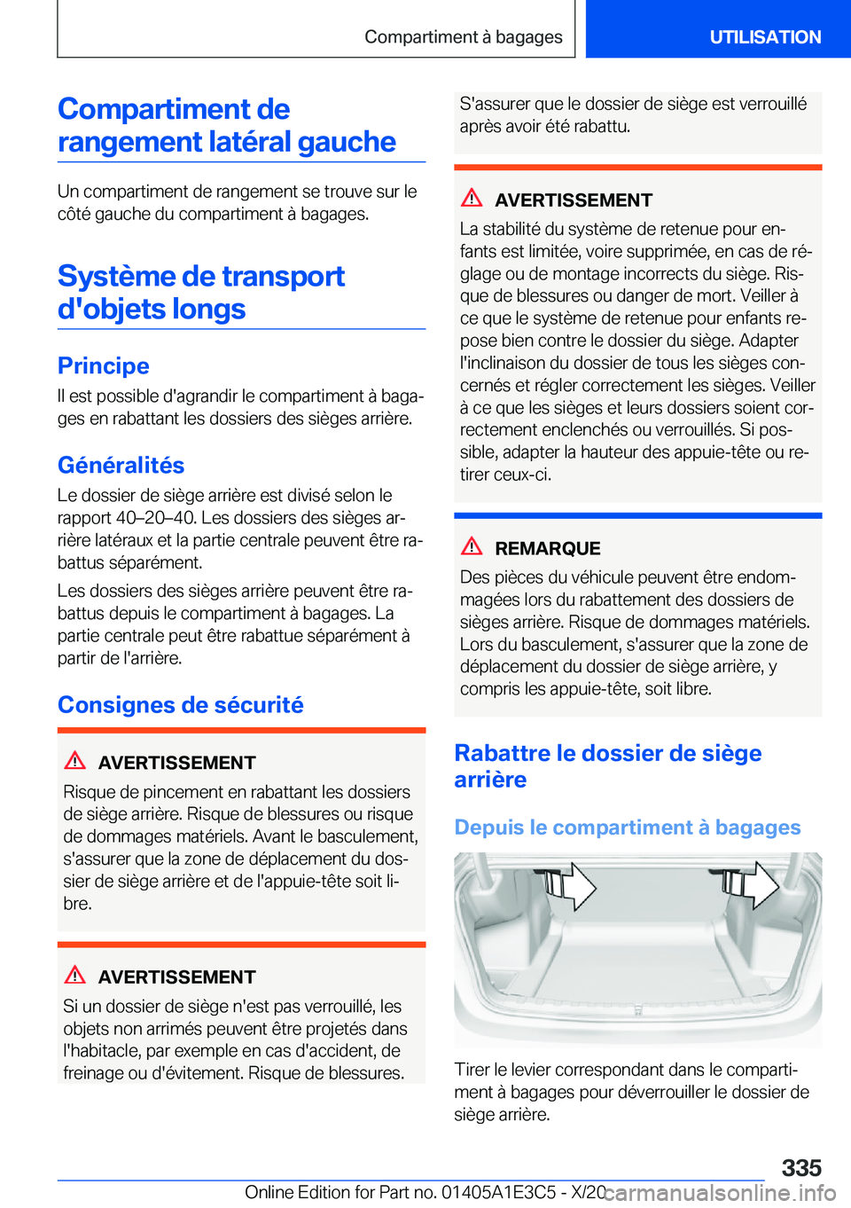 BMW M4 2021  Notices Demploi (in French) �C�o�m�p�a�r�t�i�m�e�n�t��d�e�r�a�n�g�e�m�e�n�t��l�a�t�é�r�a�l��g�a�u�c�h�e
�U�n��c�o�m�p�a�r�t�i�m�e�n�t��d�e��r�a�n�g�e�m�e�n�t��s�e��t�r�o�u�v�e��s�u�r��l�e
�c�