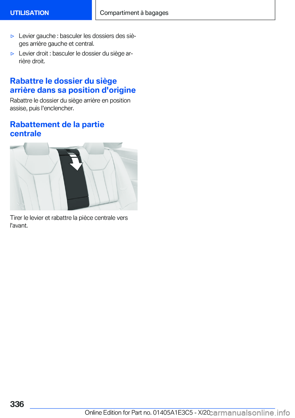 BMW M4 2021  Notices Demploi (in French) 'x�L�e�v�i�e�r��g�a�u�c�h�e��:��b�a�s�c�u�l�e�r��l�e�s��d�o�s�s�i�e�r�s��d�e�s��s�i�èj�g�e�s��a�r�r�i�è�r�e��g�a�u�c�h�e��e�t��c�e�n�t�r�a�l�.'x�L�e�v�i�e�r��d�r�o�i�t��:��b�a