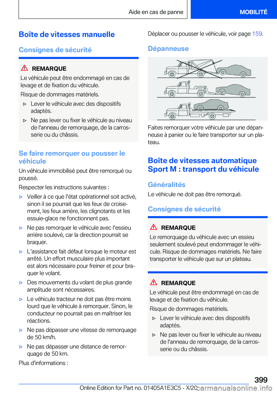 BMW M4 2021  Notices Demploi (in French) �B�o�