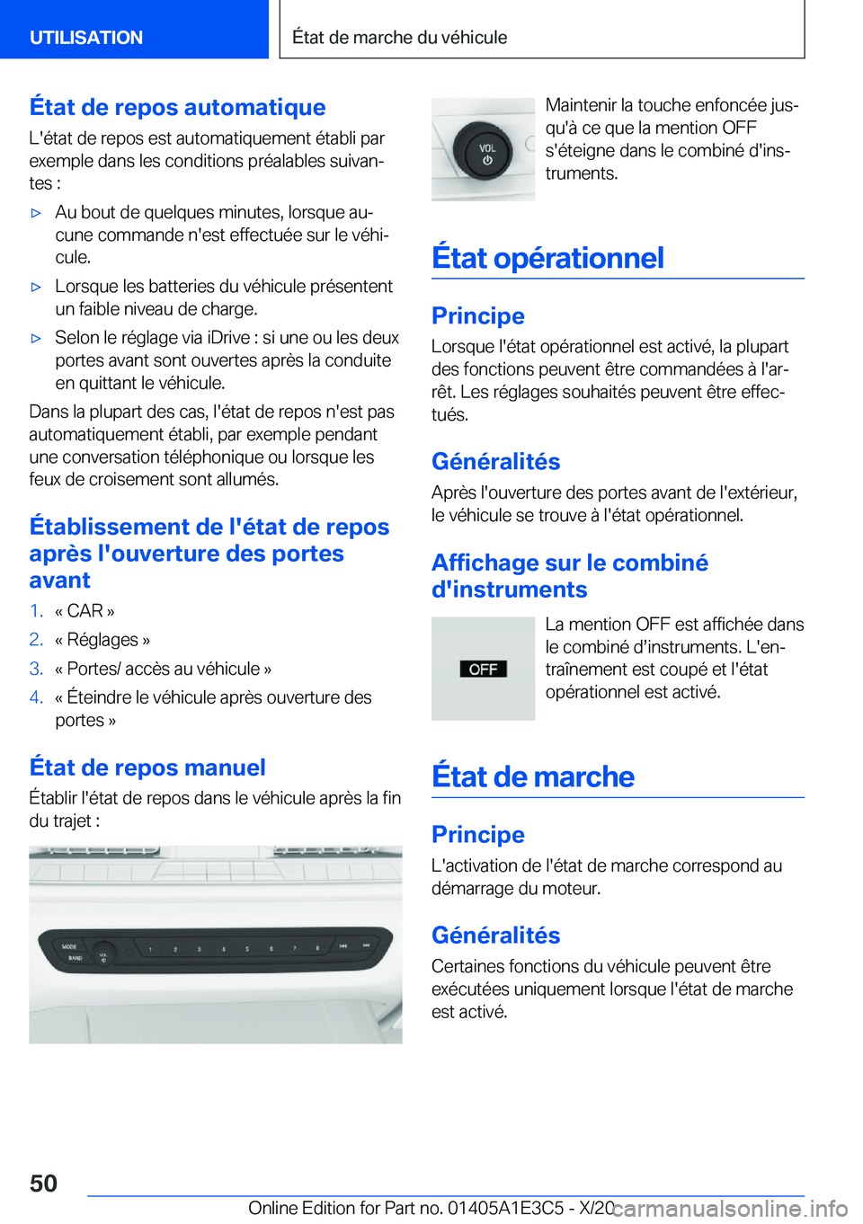 BMW M4 2021  Notices Demploi (in French) �