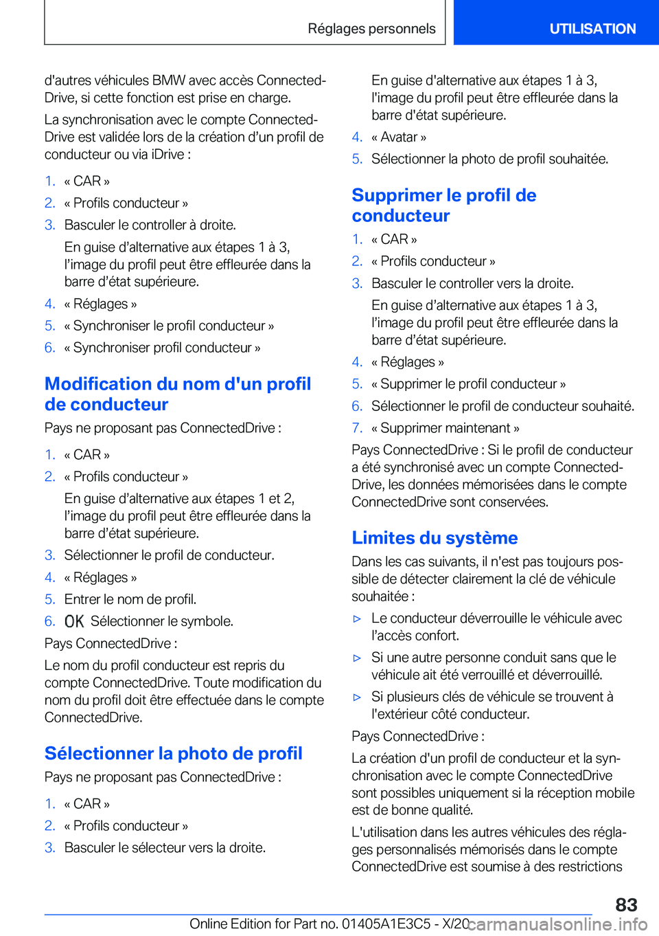 BMW M4 2021  Notices Demploi (in French) �d�'�a�u�t�r�e�s��v�é�h�i�c�u�l�e�s��B�M�W��a�v�e�c��a�c�c�è�s��C�o�n�n�e�c�t�e�dj
�D�r�i�v�e�,��s�i��c�e�t�t�e��f�o�n�c�t�i�o�n��e�s�t��p�r�i�s�e��e�n��c�h�a�r�g�e�.
�L�a��s�y�n�c