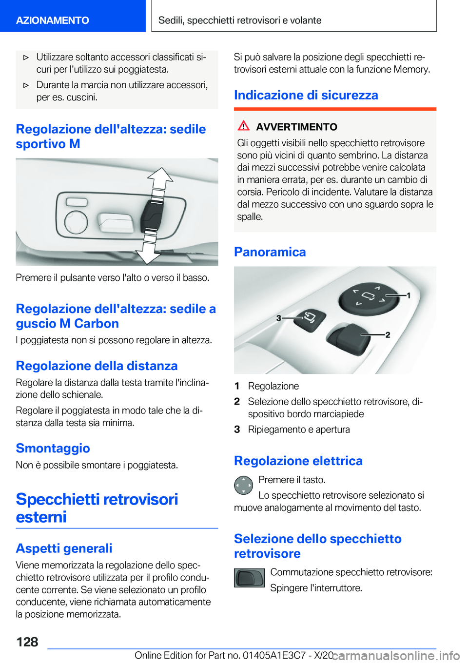 BMW M4 2021  Libretti Di Uso E manutenzione (in Italian) 'x�U�t�i�l�i�z�z�a�r�e��s�o�l�t�a�n�t�o��a�c�c�e�s�s�o�r�i��c�l�a�s�s�i�f�i�c�a�t�i��s�iª
�c�u�r�i��p�e�r��l�'�u�t�i�l�i�z�z�o��s�u�i��p�o�g�g�i�a�t�e�s�t�a�.'x�D�u�r�a�n�t�e��l