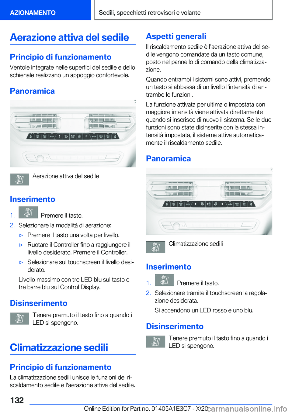 BMW M4 2021  Libretti Di Uso E manutenzione (in Italian) �A�e�r�a�z�i�o�n�e��a�t�t�i�v�a��d�e�l��s�e�d�i�l�e
�P�r�i�n�c�i�p�i�o��d�i��f�u�n�z�i�o�n�a�m�e�n�t�o
�V�e�n�t�o�l�e��i�n�t�e�g�r�a�t�e��n�e�l�l�e��s�u�p�e�r�f�i�c�i��d�e�l��s�e�d�i�l�e��e