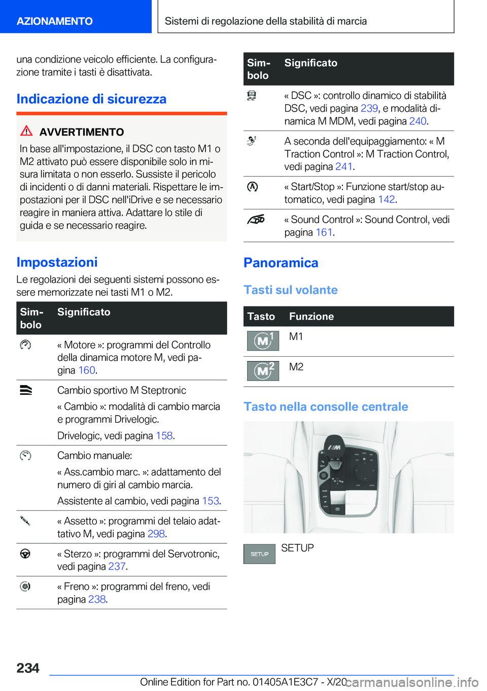 BMW M4 2021  Libretti Di Uso E manutenzione (in Italian) �u�n�a��c�o�n�d�i�z�i�o�n�e��v�e�i�c�o�l�o��e�f�f�i�c�i�e�n�t�e�.��L�a��c�o�n�f�i�g�u�r�aª�z�i�o�n�e��t�r�a�m�i�t�e��i��t�a�s�t�i��è��d�i�s�a�t�t�i�v�a�t�a�.
�I�n�d�i�c�a�z�i�o�n�e��d�i�