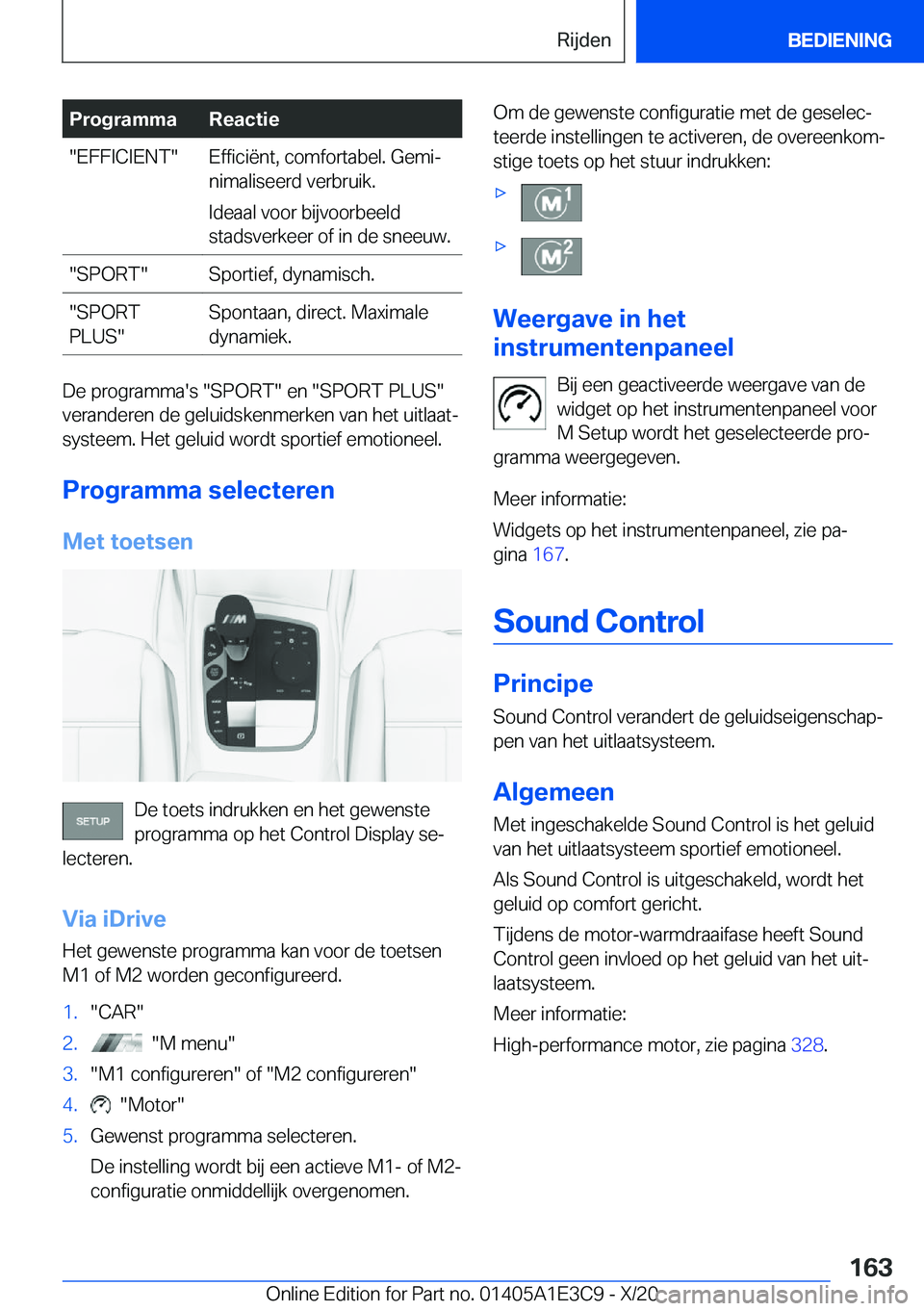 BMW M4 2021  Instructieboekjes (in Dutch) �P�r�o�g�r�a�m�m�a�R�e�a�c�t�i�e��E�F�F�I�C�I�E�N�T��E�f�f�i�c�i�ë�n�t�,��c�o�m�f�o�r�t�a�b�e�l�.��G�e�m�ij
�n�i�m�a�l�i�s�e�e�r�d��v�e�r�b�r�u�i�k�.
�I�d�e�a�a�l��v�o�o�r��b�i�j�v�o�o�r�b�e�