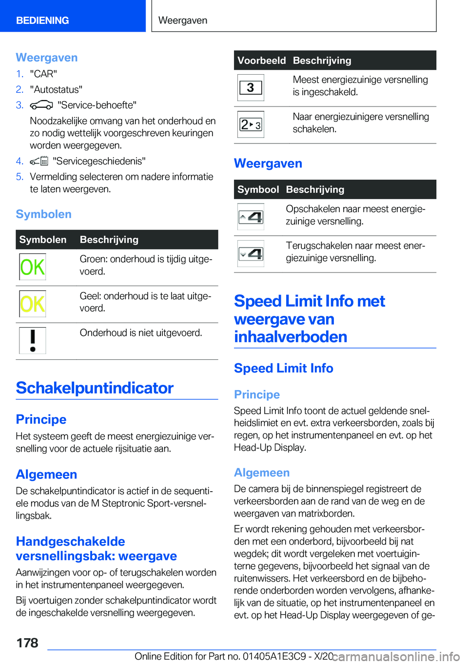 BMW M4 2021  Instructieboekjes (in Dutch) �W�e�e�r�g�a�v�e�n�1�.��C�A�R��2�.��A�u�t�o�s�t�a�t�u�s��3�.����S�e�r�v�i�c�e�-�b�e�h�o�e�f�t�e�
�N�o�o�d�z�a�k�e�l�i�j�k�e��o�m�v�a�n�g��v�a�n��h�e�t��o�n�d�e�r�h�o�u�d��e�n
�z�o��n�o�d