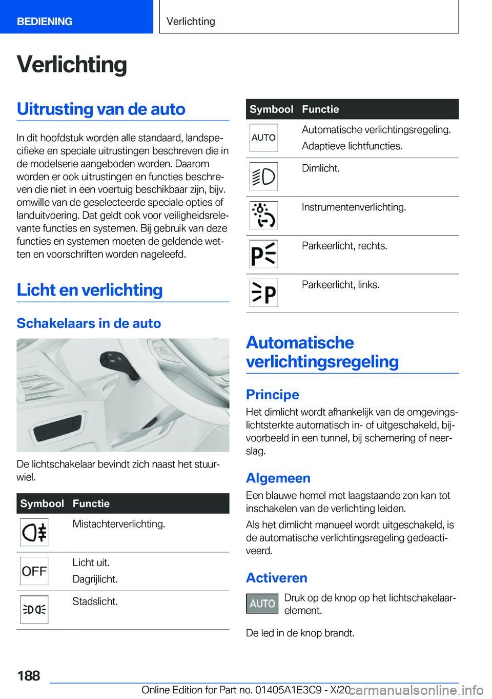 BMW M4 2021  Instructieboekjes (in Dutch) �V�e�r�l�i�c�h�t�i�n�g�U�i�t�r�u�s�t�i�n�g��v�a�n��d�e��a�u�t�o
�I�n��d�i�t��h�o�o�f�d�s�t�u�k��w�o�r�d�e�n��a�l�l�e��s�t�a�n�d�a�a�r�d�,��l�a�n�d�s�p�ej�c�i�f�i�e�k�e��e�n��s�p�e�c�i�a�l�