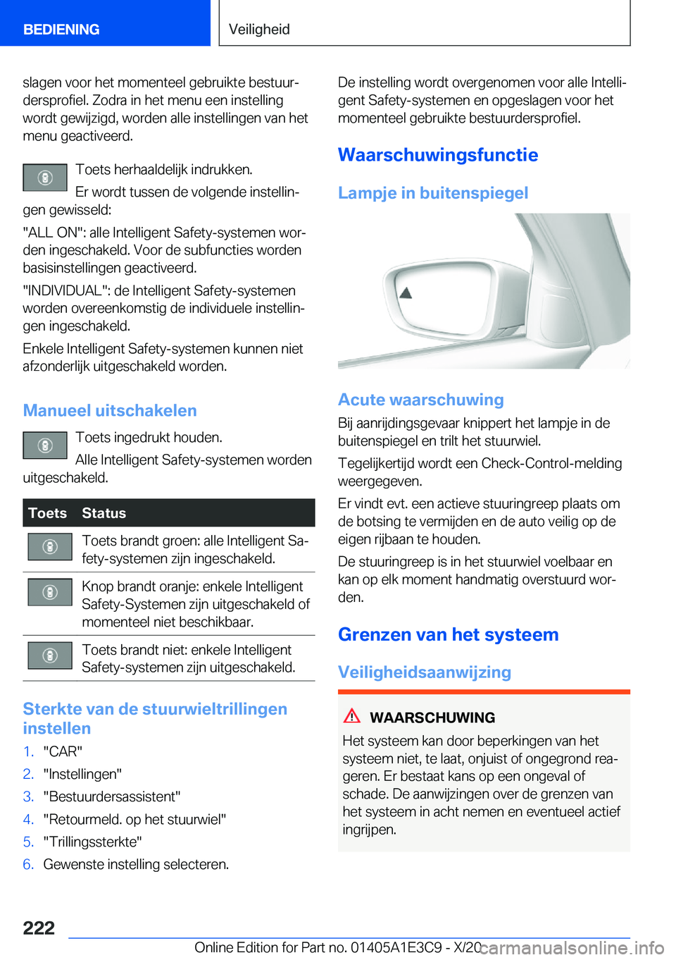 BMW M4 2021  Instructieboekjes (in Dutch) �s�l�a�g�e�n��v�o�o�r��h�e�t��m�o�m�e�n�t�e�e�l��g�e�b�r�u�i�k�t�e��b�e�s�t�u�u�rj�d�e�r�s�p�r�o�f�i�e�l�.��Z�o�d�r�a��i�n��h�e�t��m�e�n�u��e�e�n��i�n�s�t�e�l�l�i�n�g
�w�o�r�d�t��g�e�w�i�