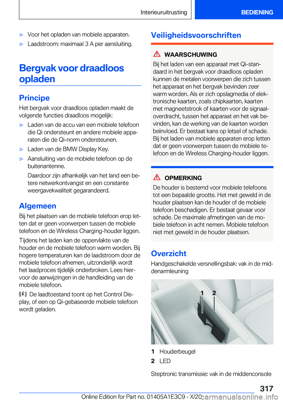 BMW M4 2021  Instructieboekjes (in Dutch) 'x�V�o�o�r��h�e�t��o�p�l�a�d�e�n��v�a�n��m�o�b�i�e�l�e��a�p�p�a�r�a�t�e�n�.'x�L�a�a�d�s�t�r�o�o�m�:��m�a�x�i�m�a�a�l��3��A��p�e�r��a�a�n�s�l�u�i�t�i�n�g�.
�B�e�r�g�v�a�k��v�o�o�r��