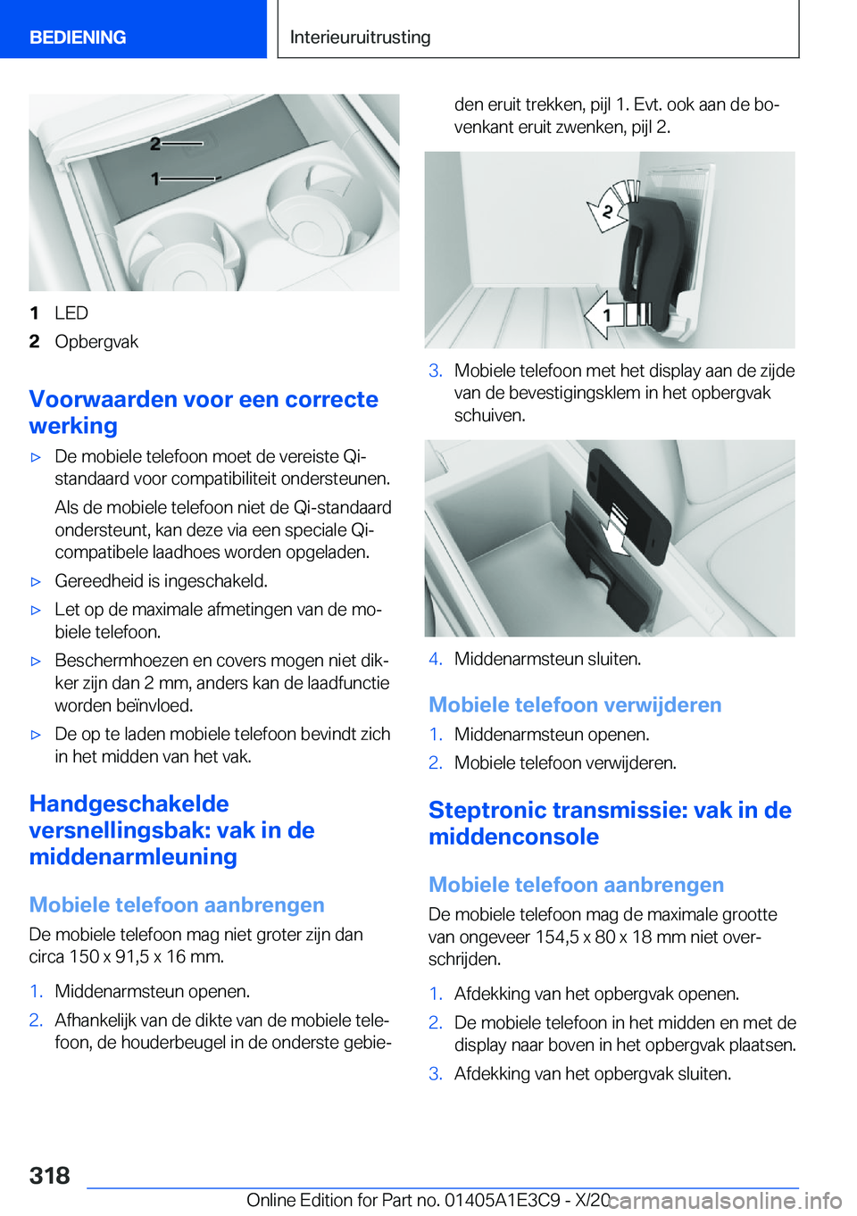 BMW M4 2021  Instructieboekjes (in Dutch) �1�L�E�D�2�O�p�b�e�r�g�v�a�k
�V�o�o�r�w�a�a�r�d�e�n��v�o�o�r��e�e�n��c�o�r�r�e�c�t�e
�w�e�r�k�i�n�g
'x�D�e��m�o�b�i�e�l�e��t�e�l�e�f�o�o�n��m�o�e�t��d�e��v�e�r�e�i�s�t�e��Q�i�- �s�t�a�n�d