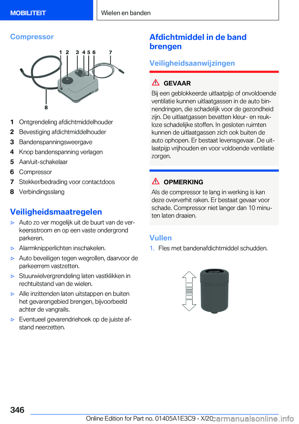 BMW M4 2021  Instructieboekjes (in Dutch) �C�o�m�p�r�e�s�s�o�r�1�O�n�t�g�r�e�n�d�e�l�i�n�g��a�f�d�i�c�h�t�m�i�d�d�e�l�h�o�u�d�e�r�2�B�e�v�e�s�t�i�g�i�n�g��a�f�d�i�c�h�t�m�i�d�d�e�l�h�o�u�d�e�r�3�B�a�n�d�e�n�s�p�a�n�n�i�n�g�s�w�e�e�r�g�a�v�e