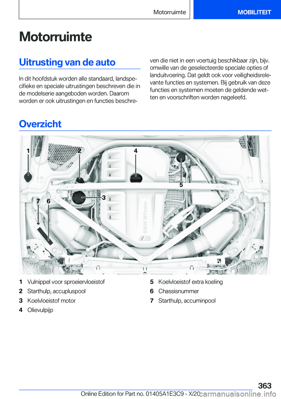 BMW M4 2021  Instructieboekjes (in Dutch) �M�o�t�o�r�r�u�i�m�t�e�U�i�t�r�u�s�t�i�n�g��v�a�n��d�e��a�u�t�o
�I�n��d�i�t��h�o�o�f�d�s�t�u�k��w�o�r�d�e�n��a�l�l�e��s�t�a�n�d�a�a�r�d�,��l�a�n�d�s�p�ej�c�i�f�i�e�k�e��e�n��s�p�e�c�i�a�l�