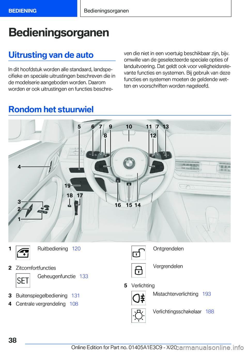 BMW M4 2021  Instructieboekjes (in Dutch) �B�e�d�i�e�n�i�n�g�s�o�r�g�a�n�e�n�U�i�t�r�u�s�t�i�n�g��v�a�n��d�e��a�u�t�o
�I�n��d�i�t��h�o�o�f�d�s�t�u�k��w�o�r�d�e�n��a�l�l�e��s�t�a�n�d�a�a�r�d�,��l�a�n�d�s�p�ej�c�i�f�i�e�k�e��e�n��s�