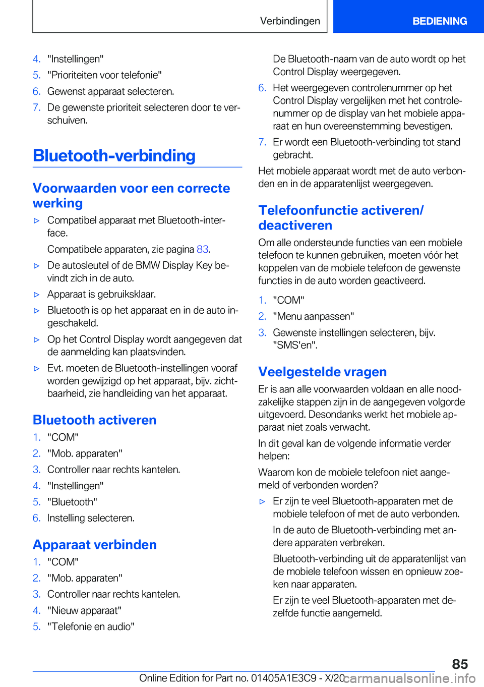 BMW M4 2021  Instructieboekjes (in Dutch) �4�.��I�n�s�t�e�l�l�i�n�g�e�n��5�.��P�r�i�o�r�i�t�e�i�t�e�n��v�o�o�r��t�e�l�e�f�o�n�i�e��6�.�G�e�w�e�n�s�t��a�p�p�a�r�a�a�t��s�e�l�e�c�t�e�r�e�n�.�7�.�D�e��g�e�w�e�n�s�t�e��p�r�i�o�r�i�t�e�i