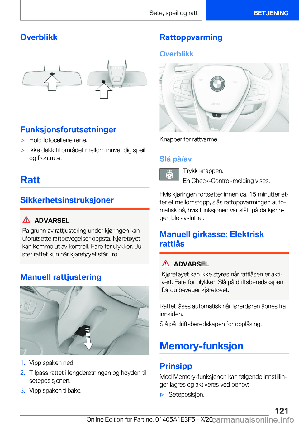 BMW M4 2021  InstruksjonsbØker (in Norwegian) �O�v�e�r�b�l�i�k�k
�F�u�n�k�s�j�o�n�s�f�o�r�u�t�s�e�t�n�i�n�g�e�r
'x�H�o�l�d��f�o�t�o�c�e�l�l�e�n�e��r�e�n�e�.'x�I�k�k�e��d�e�k�k��t�i�l��o�m�r�å�d�e�t��m�e�l�l�o�m��i�n�n�v�e�n�d�i�g�