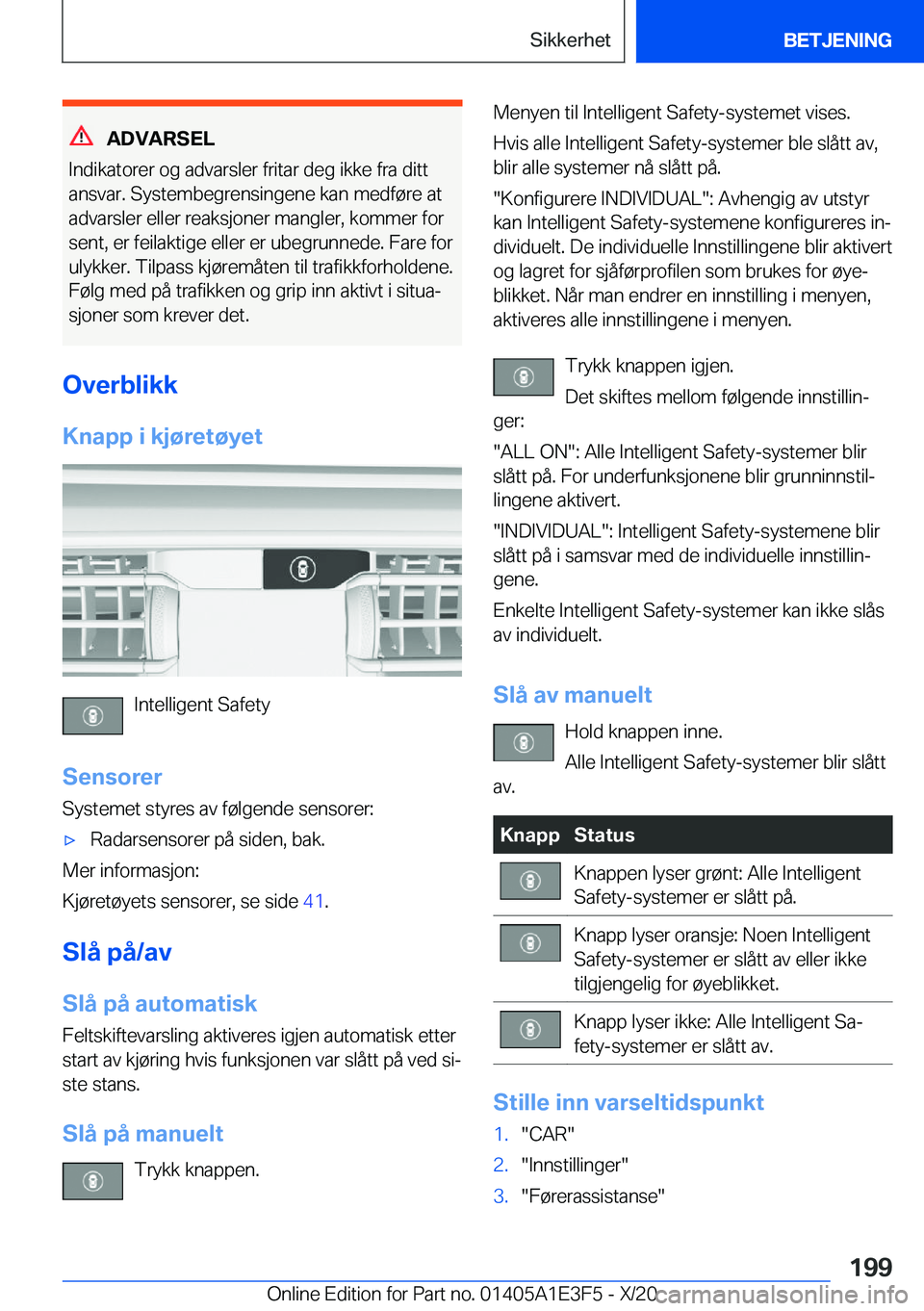 BMW M4 2021  InstruksjonsbØker (in Norwegian) �A�D�V�A�R�S�E�L
�I�n�d�i�k�a�t�o�r�e�r��o�g��a�d�v�a�r�s�l�e�r��f�r�i�t�a�r��d�e�g��i�k�k�e��f�r�a��d�i�t�t �a�n�s�v�a�r�.��S�y�s�t�e�m�b�e�g�r�e�n�s�i�n�g�e�n�e��k�a�n��m�e�d�f�