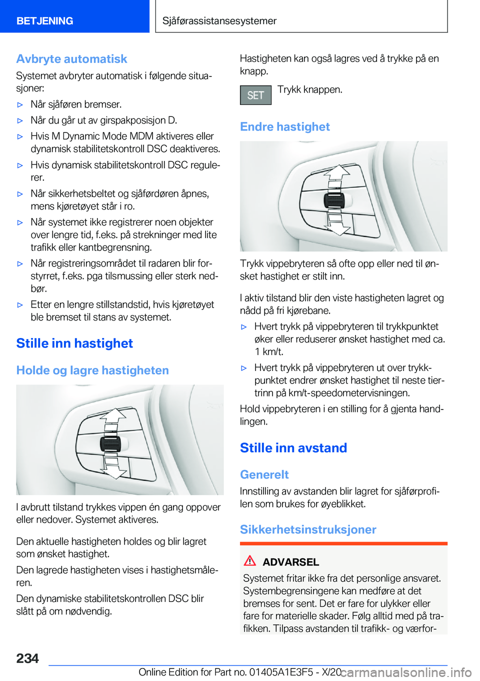 BMW M4 2021  InstruksjonsbØker (in Norwegian) �A�v�b�r�y�t�e��a�u�t�o�m�a�t�i�s�k
�S�y�s�t�e�m�e�t��a�v�b�r�y�t�e�r��a�u�t�o�m�a�t�i�s�k��i��f�