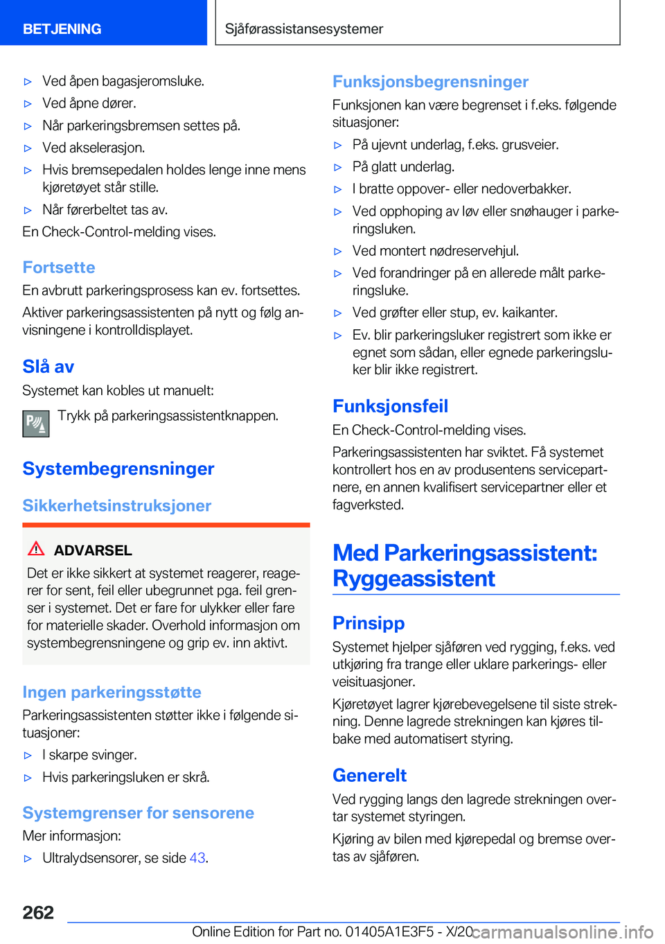 BMW M4 2021  InstruksjonsbØker (in Norwegian) 'x�V�e�d��å�p�e�n��b�a�g�a�s�j�e�r�o�m�s�l�u�k�e�.'x�V�e�d��å�p�n�e��d�