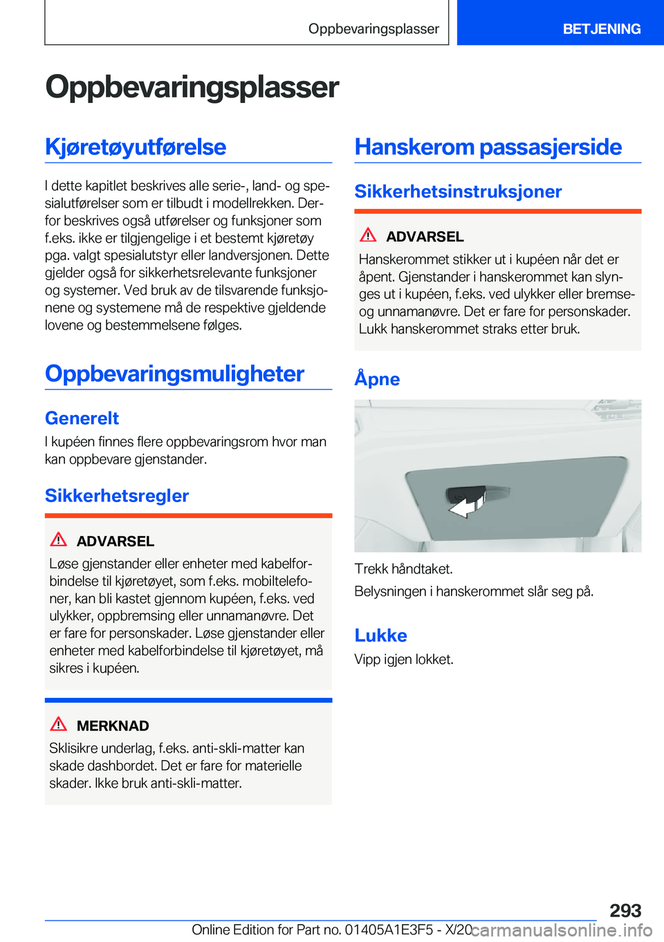 BMW M4 2021  InstruksjonsbØker (in Norwegian) �O�p�p�b�e�v�a�r�i�n�g�s�p�l�a�s�s�e�r�K�j�