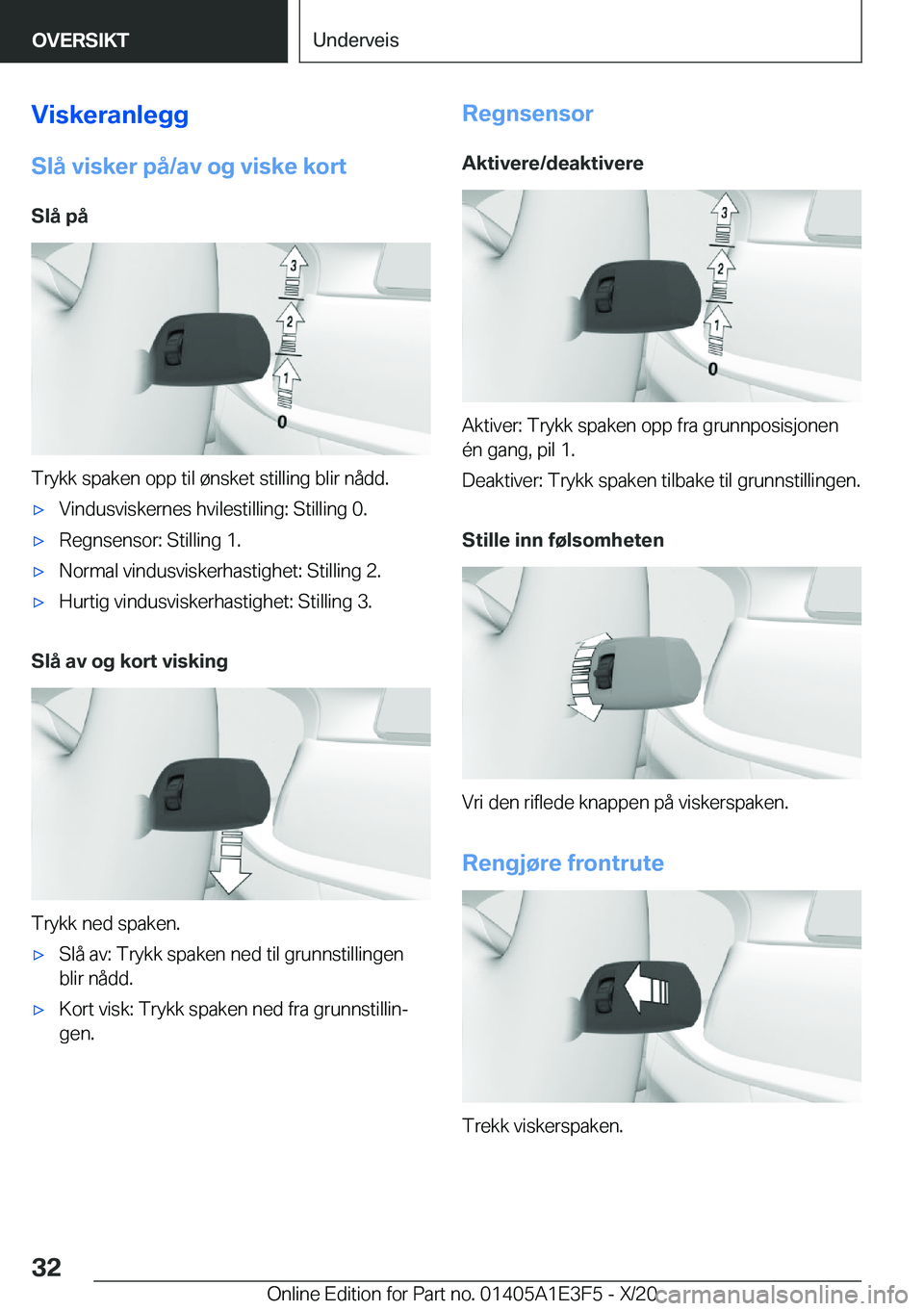BMW M4 2021  InstruksjonsbØker (in Norwegian) �V�i�s�k�e�r�a�n�l�e�g�g
�S�l�å��v�i�s�k�e�r��p�å�/�a�v��o�g��v�i�s�k�e��k�o�r�t �S�l�å��p�å
�T�r�y�k�k��s�p�a�k�e�n��o�p�p��t�i�l��