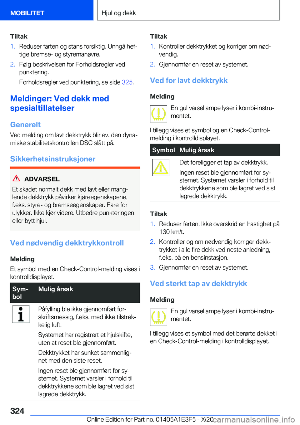 BMW M4 2021  InstruksjonsbØker (in Norwegian) �T�i�l�t�a�k�1�.�R�e�d�u�s�e�r��f�a�r�t�e�n��o�g��s�t�a�n�s��f�o�r�s�i�k�t�i�g�.��U�n�n�g�å��h�e�fj
�t�i�g�e��b�r�e�m�s�e�-��o�g��s�t�y�r�e�m�a�n�