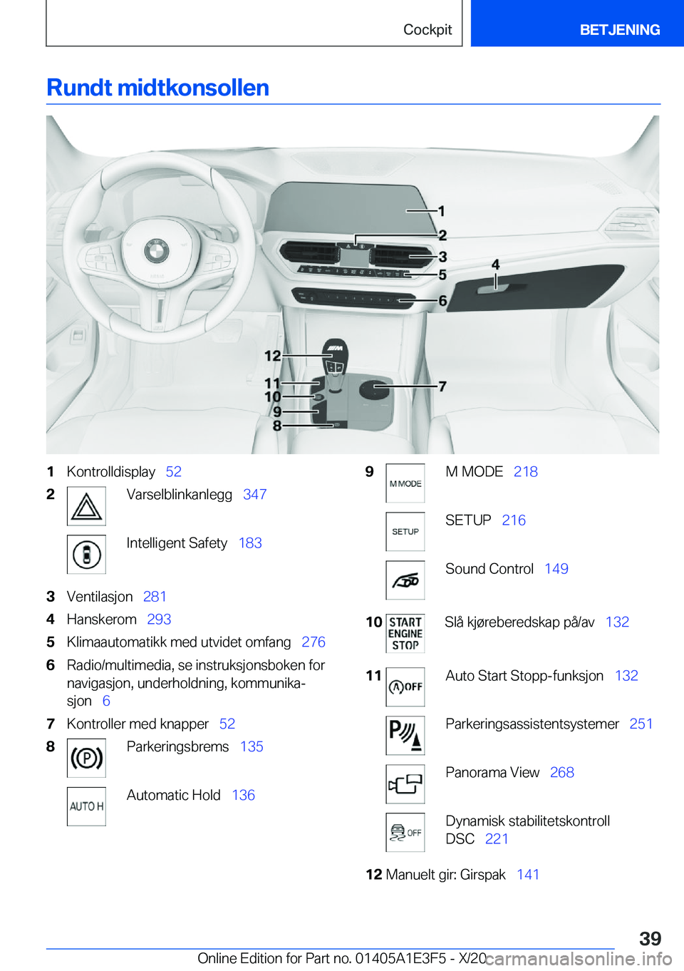 BMW M4 2021  InstruksjonsbØker (in Norwegian) �R�u�n�d�t��m�i�d�t�k�o�n�s�o�l�l�e�n�1�K�o�n�t�r�o�l�l�d�i�s�p�l�a�y\_�5�2�2�V�a�r�s�e�l�b�l�i�n�k�a�n�l�e�g�g\_ �3�4�7�I�n�t�e�l�l�i�g�e�n�t��S�a�f�e�t�y\_�1�8�3�3�V�e�n�t�i�l�a�s�j�o�n\_�