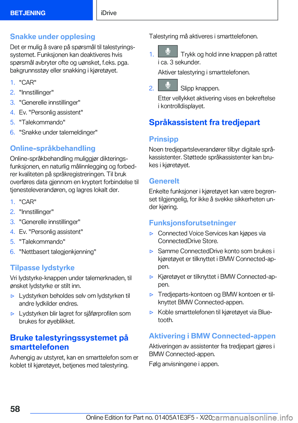 BMW M4 2021  InstruksjonsbØker (in Norwegian) �S�n�a�k�k�e��u�n�d�e�r��o�p�p�l�e�s�i�n�g
�D�e�t��e�r��m�u�l�i�g��å��s�v�a�r�e��p�å��s�p�