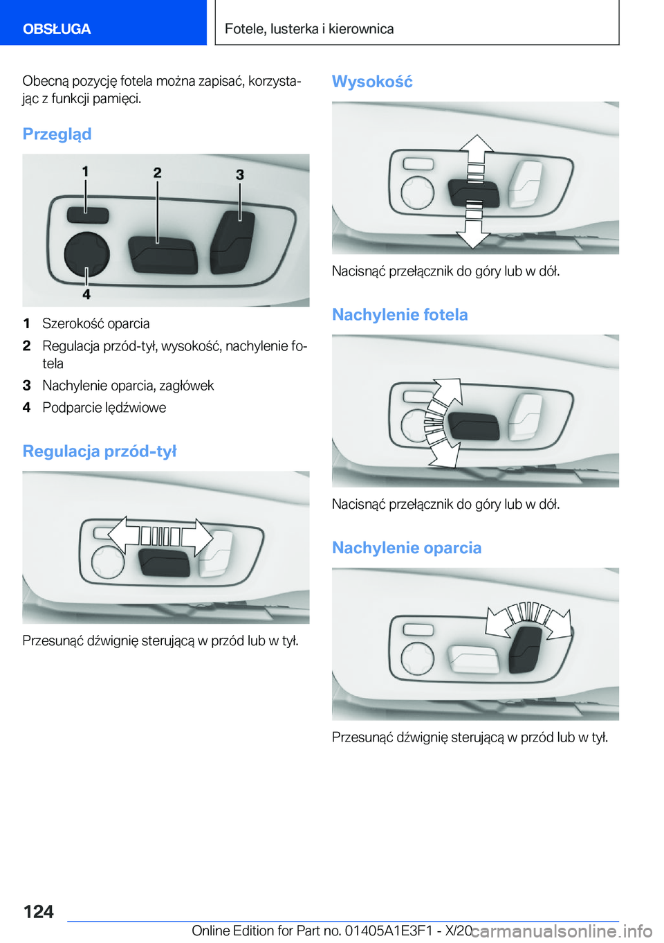 BMW M4 2021  Instrukcja obsługi (in Polish) �O�b�e�c�n�