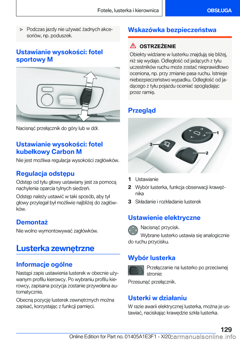 BMW M4 2021  Instrukcja obsługi (in Polish) 'x�P�o�d�c�z�a�s��j�a�z�d�y��n�i�e��u9�y�w�a�