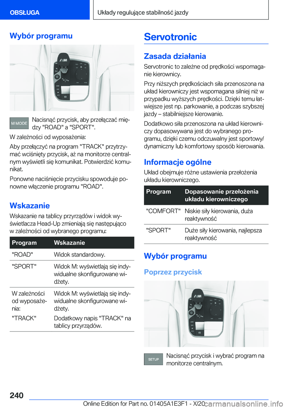 BMW M4 2021  Instrukcja obsługi (in Polish) �W�y�b�