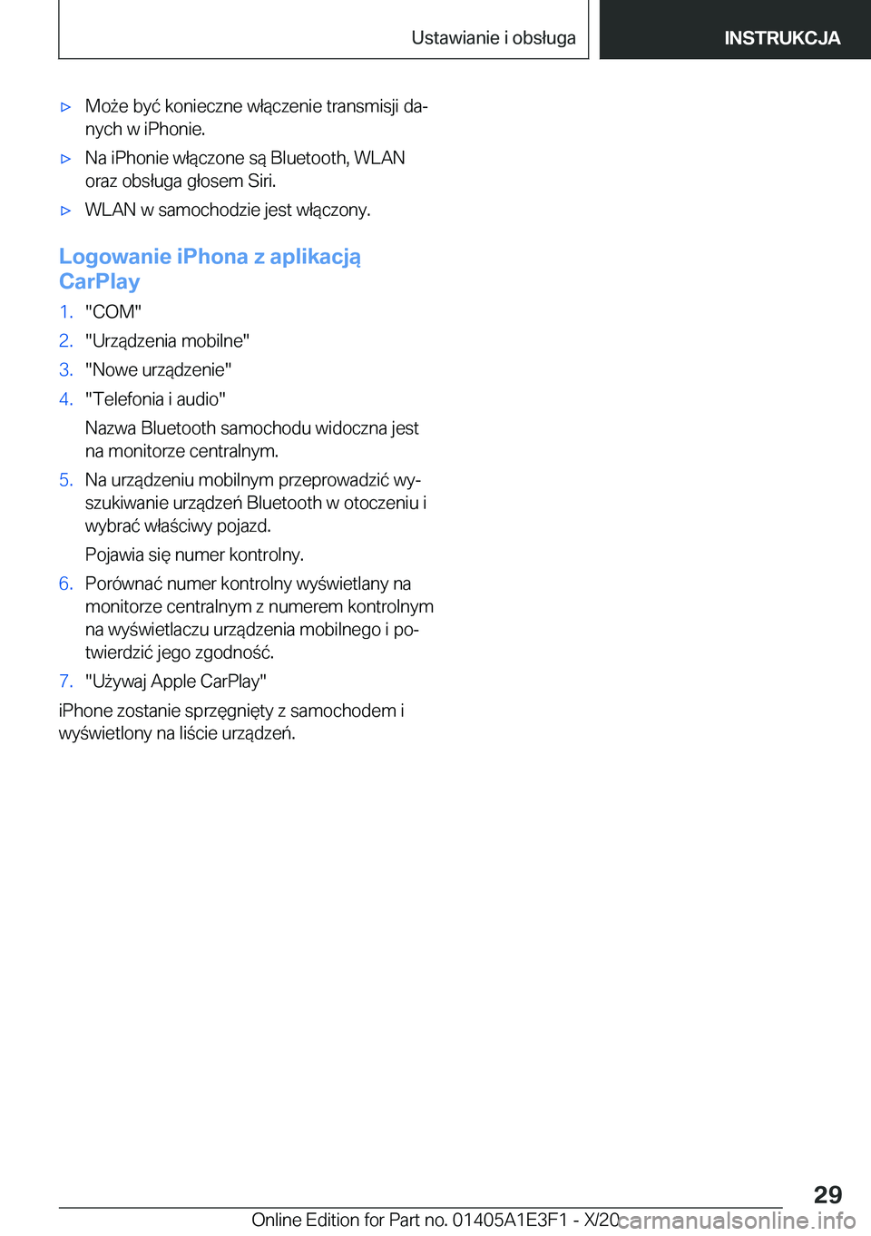 BMW M4 2021  Instrukcja obsługi (in Polish) 'x�M�o9�e��b�y�