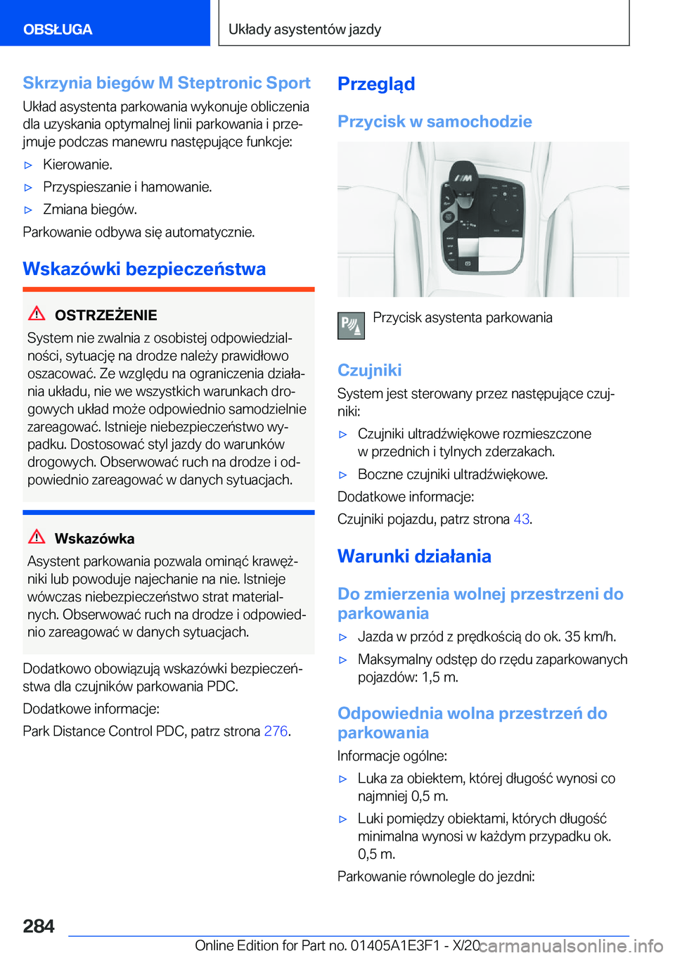BMW M4 2021  Instrukcja obsługi (in Polish) �S�k�r�z�y�n�i�a��b�i�e�g�