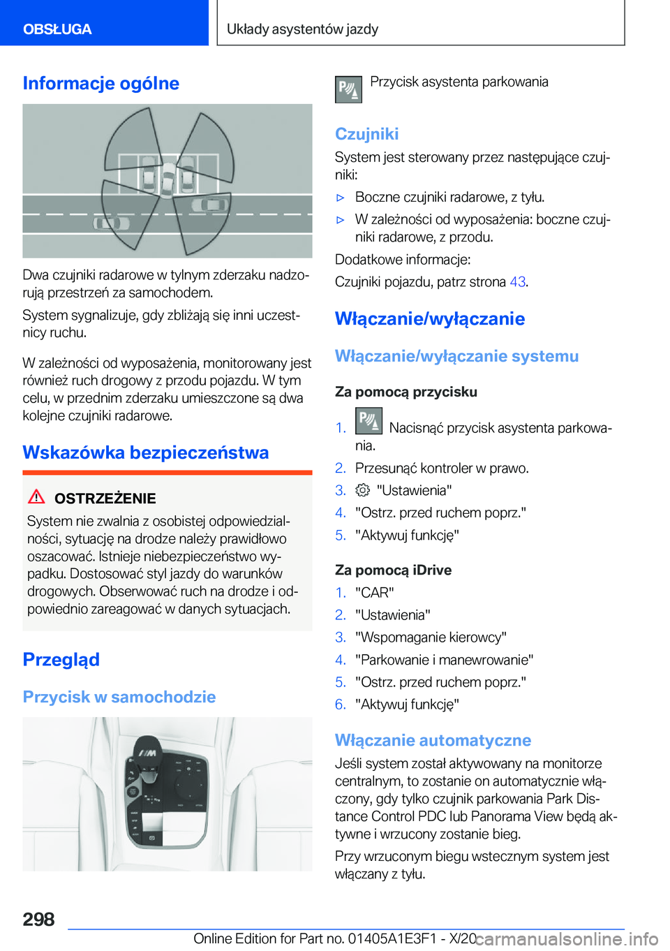 BMW M4 2021  Instrukcja obsługi (in Polish) �I�n�f�o�r�m�a�c�j�e��o�g�
