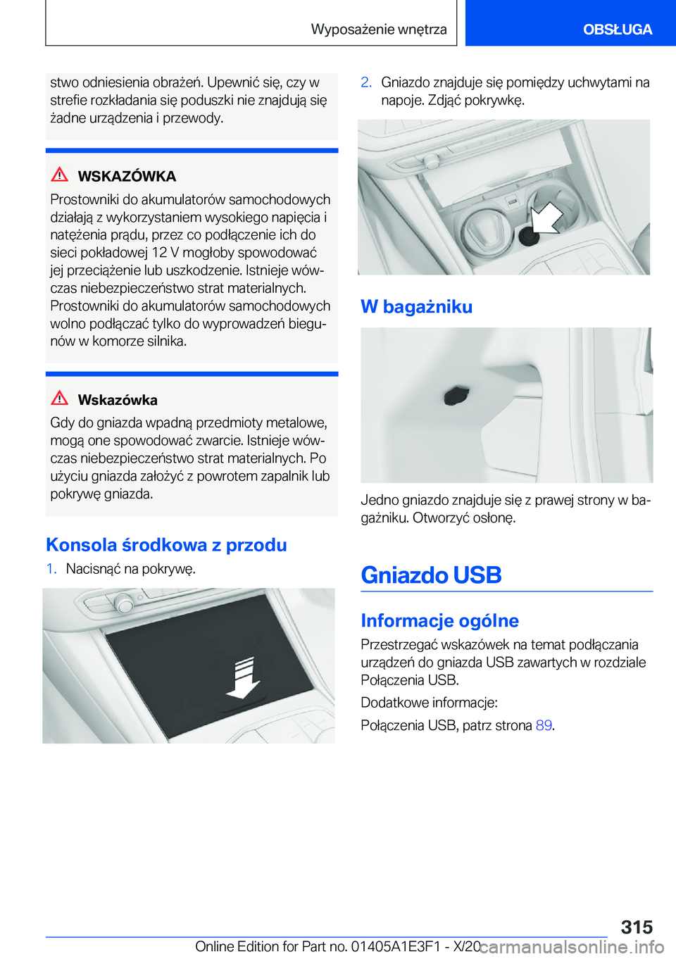 BMW M4 2021  Instrukcja obsługi (in Polish) �s�t�w�o��o�d�n�i�e�s�i�e�n�i�a��o�b�r�a9�e�