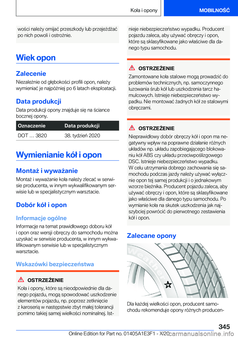 BMW M4 2021  Instrukcja obsługi (in Polish) �w�o�c�i��n�a�l�e9�y��o�m�i�j�a�