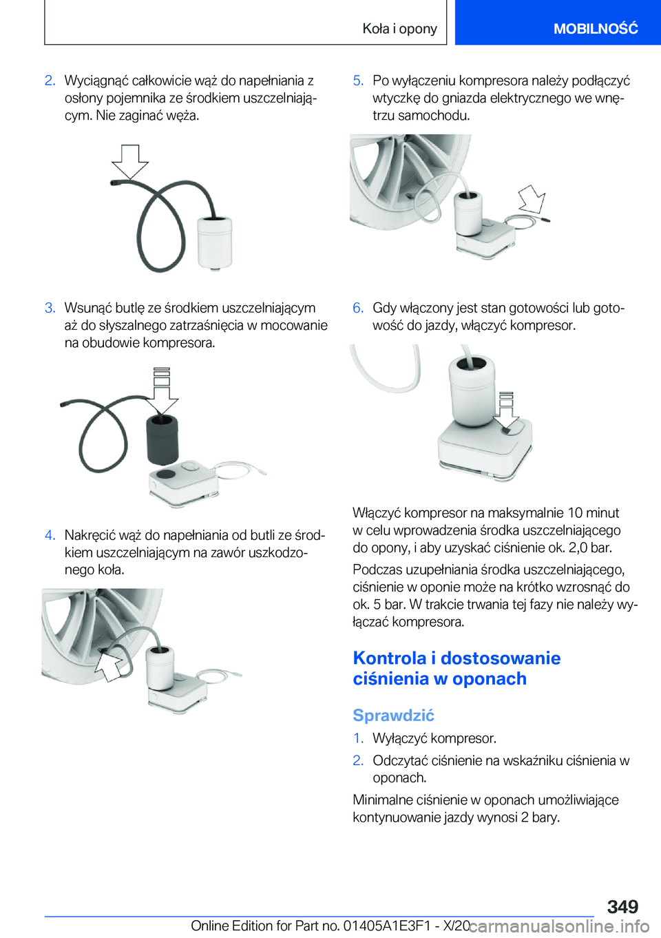 BMW M4 2021  Instrukcja obsługi (in Polish) �2�.�W�y�c�i�
