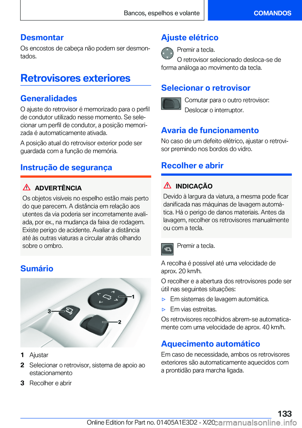 BMW M4 2021  Manual do condutor (in Portuguese) �D�e�s�m�o�n�t�a�r
�O�s��e�n�c�o�s�t�o�s��d�e��c�a�b�e�