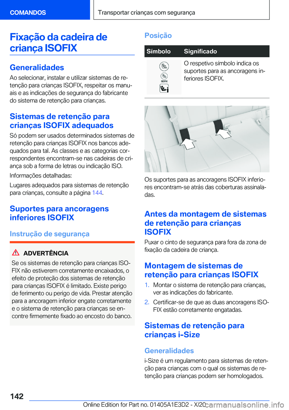 BMW M4 2021  Manual do condutor (in Portuguese) �F�i�x�a�