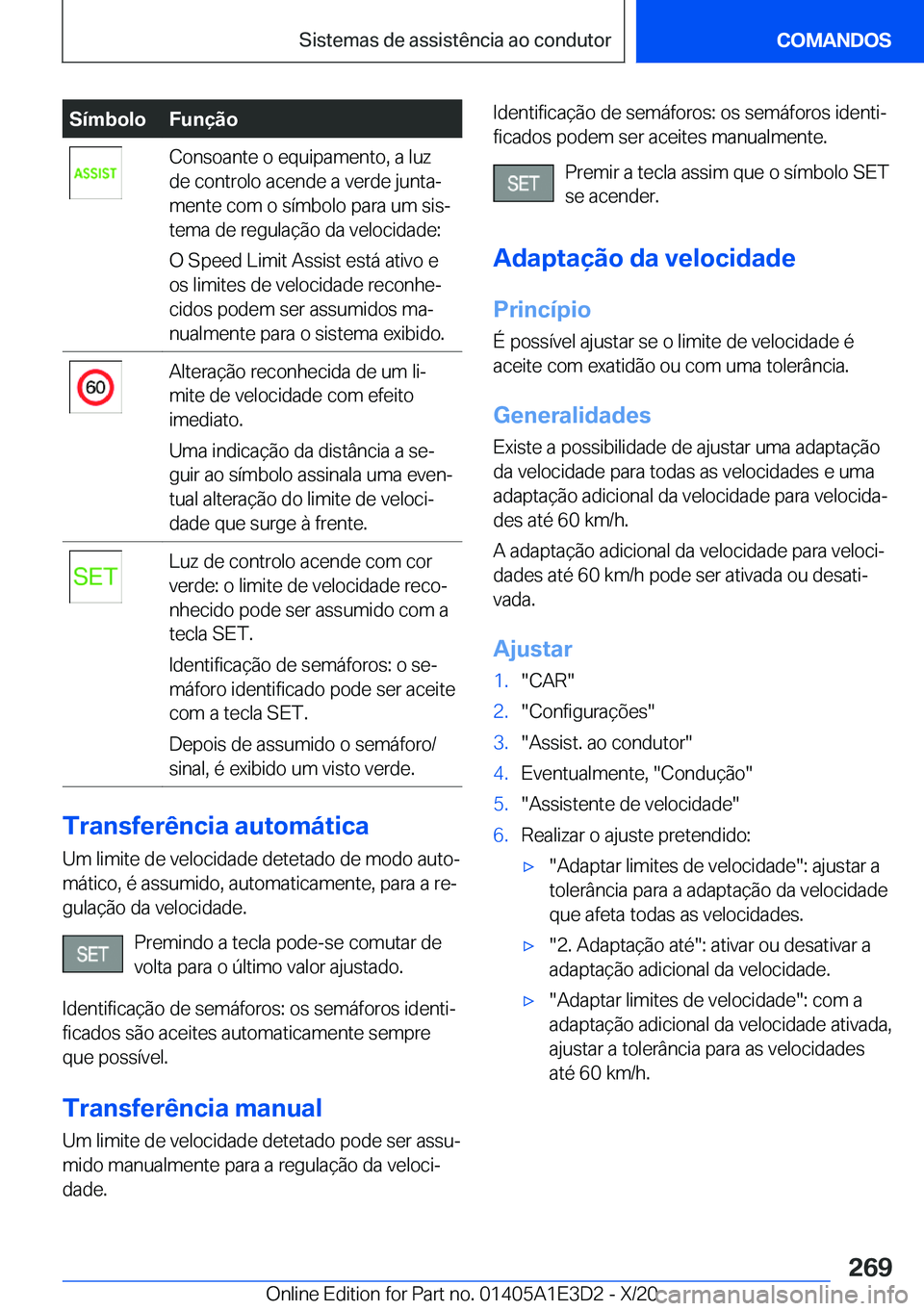BMW M4 2021  Manual do condutor (in Portuguese) �S�
