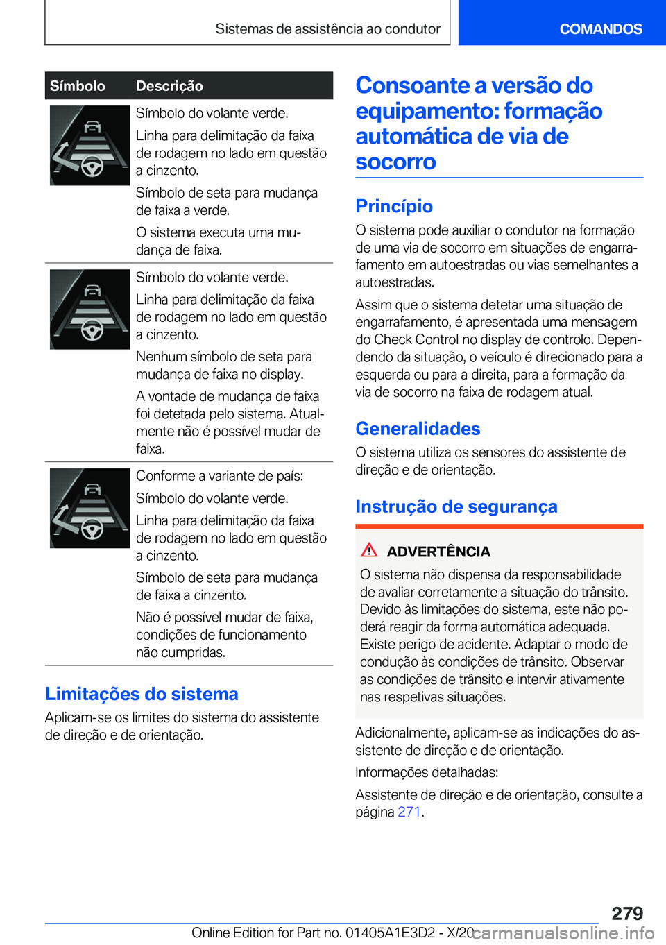 BMW M4 2021  Manual do condutor (in Portuguese) �S�