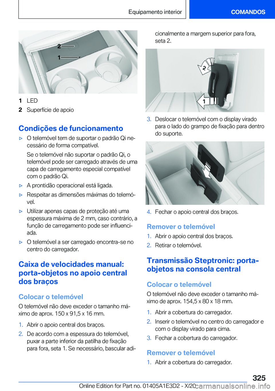BMW M4 2021  Manual do condutor (in Portuguese) �1�L�E�D�2�S�u�p�e�r�f�