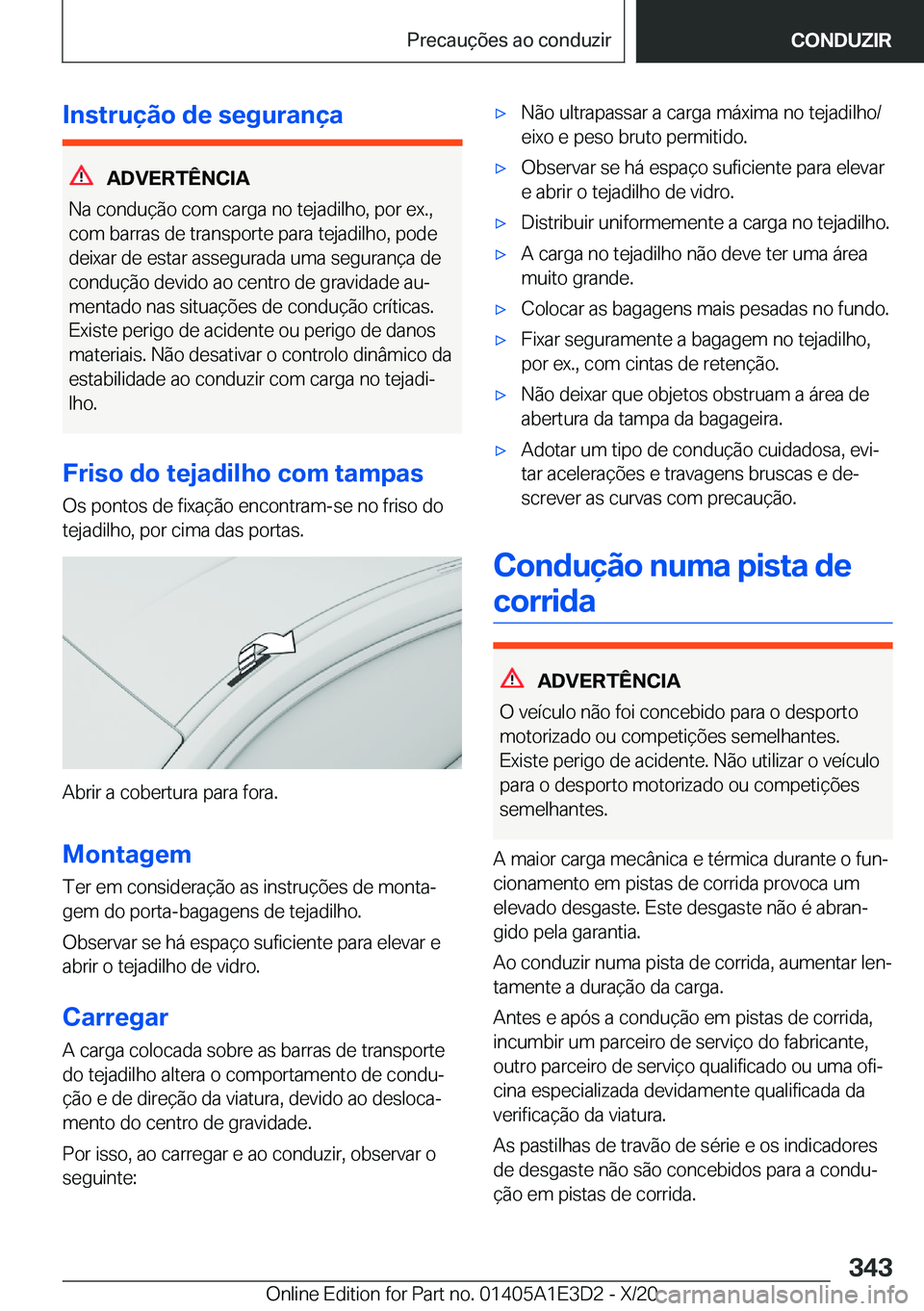 BMW M4 2021  Manual do condutor (in Portuguese) �I�n�s�t�r�u�
